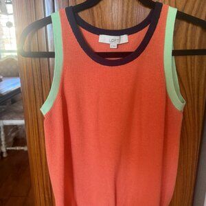 Loft Colorblock Sweater Tank size S